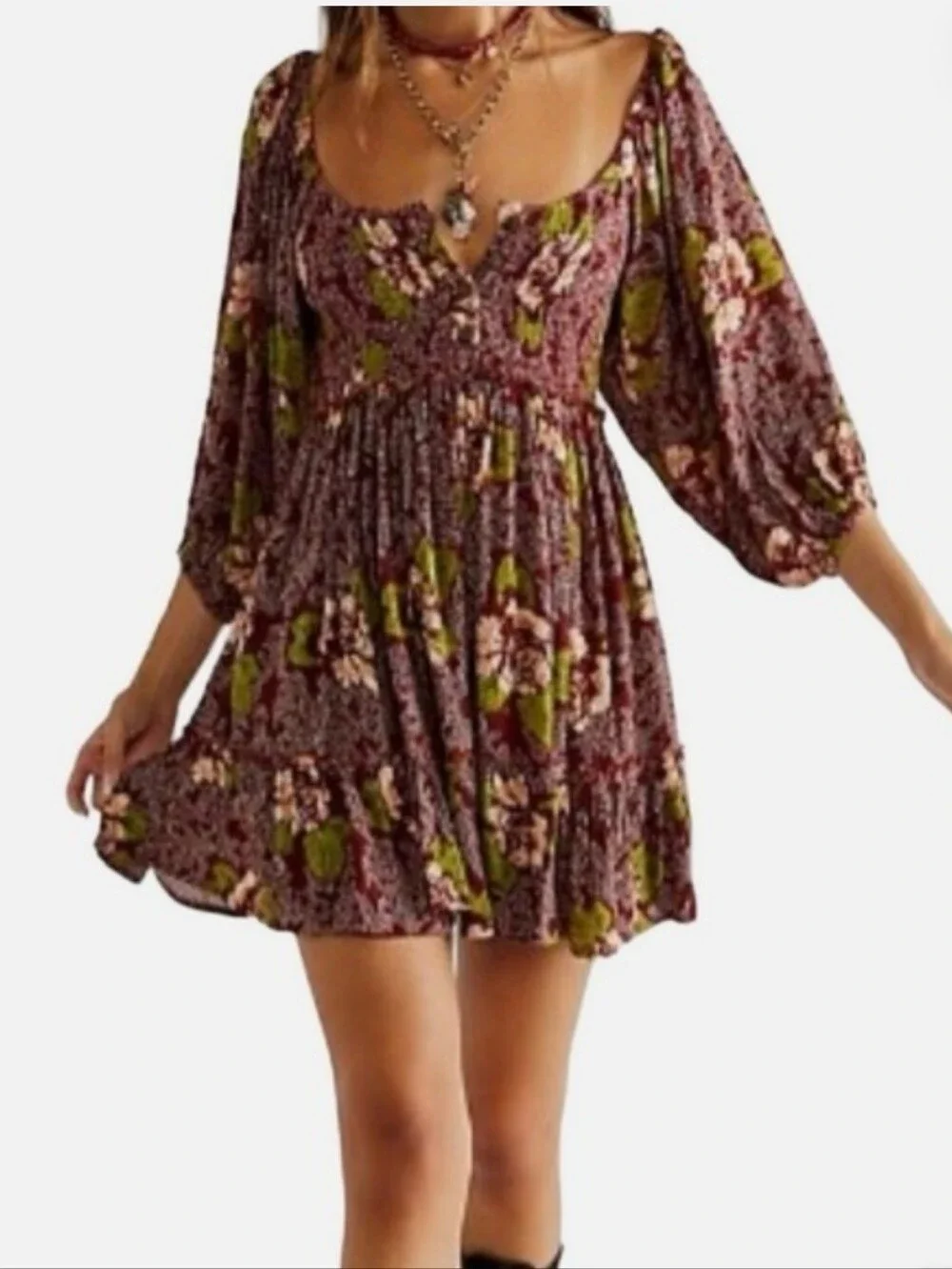 Free People Summer Picnic Mini Dress